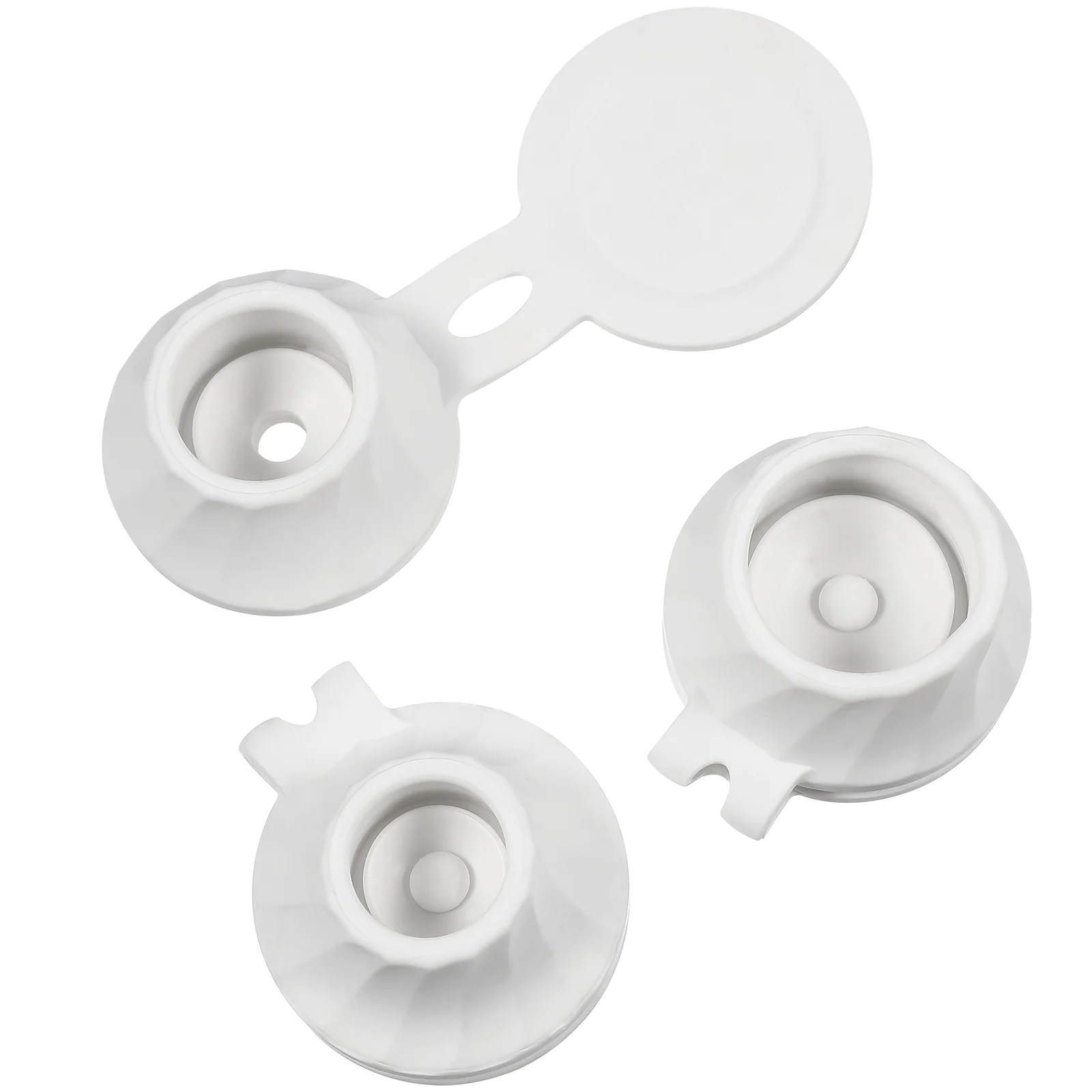 

3 Pcs Leak-proof Bottle Caps Jar Lid Dispenser Shampoo Lids for Home Use Shower Gel Condiment Replacement Upside down Bottles