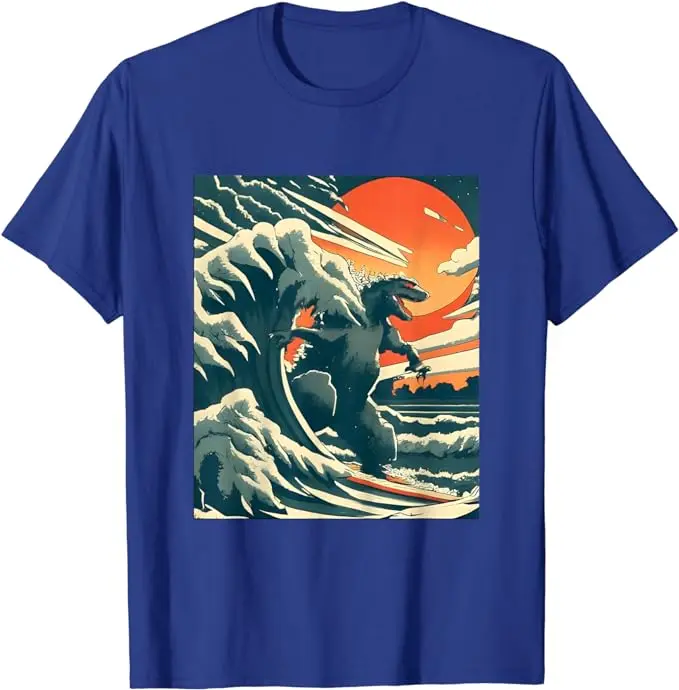 日本のモンスターkaiju面白いアートTシャツ、ユーモラスな漫画のアニメのグラフィックの衣装、素敵なギフト、半袖ブラウス、かわいいカワイイTシャツ