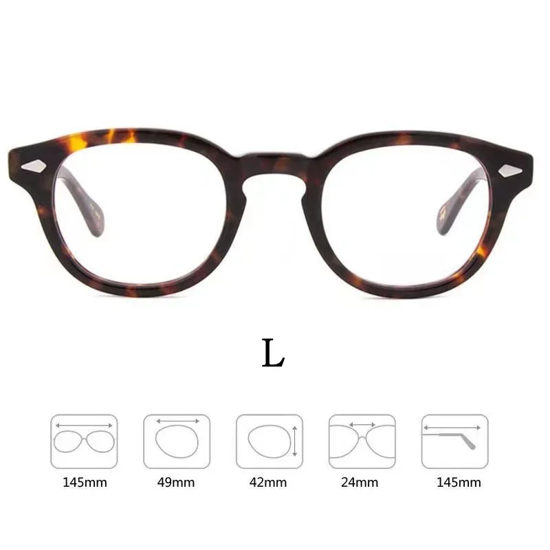 OLLYMURS Ultra-light แฟชั่น High-end ยี่ห้อ Acetate แว่นตาผู้หญิง Retro รอบออพติคอลกรอบแว่นตาผู้ชาย Y1915