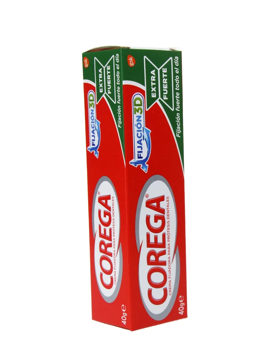 Corega extra strong fixing cream 40g-3d fixing for dental prosthesis