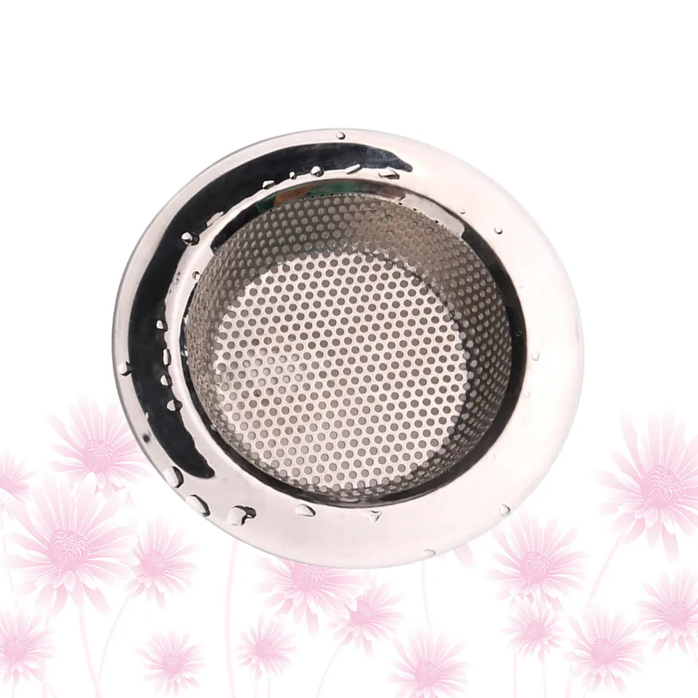 

Набор из 5 утолщенных фильтров-сеток из нержавеющей стали для раковины: защита от засоров для кухни, ванной и прачечной, легко моется, улавливает волосы