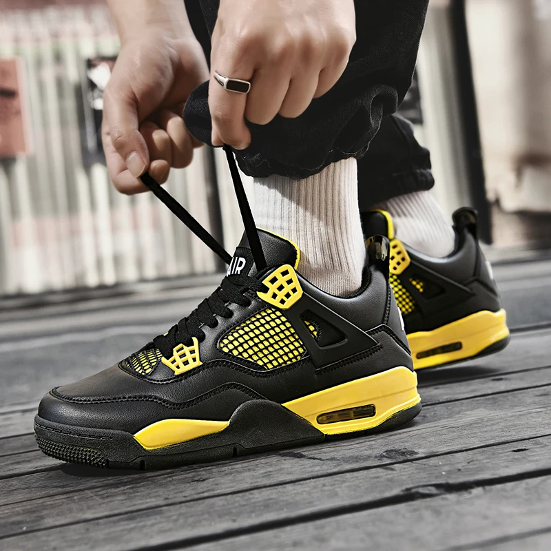 

Студенческая баскетбольная обувь, дышащая спортивная обувь, практичная износостойкая и амортизирующая тренировочная обувь для мужчин