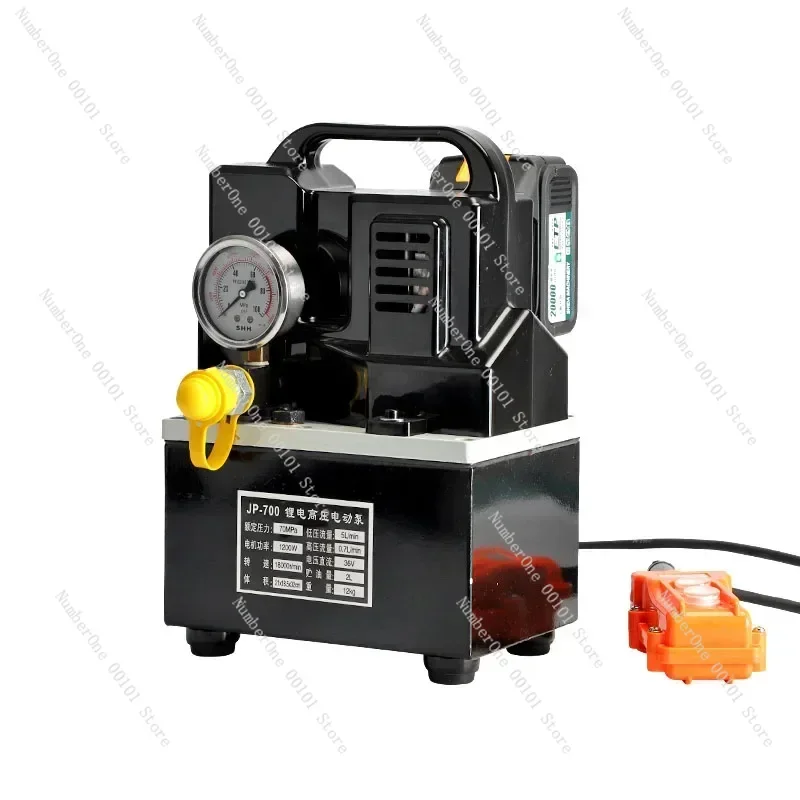 

220v Electric JP-700 Rechargeable Hydraulic Electric Pump Portable Lithium Battery Solenoid Valve Oil Pump Portable Hydraulic Pu
