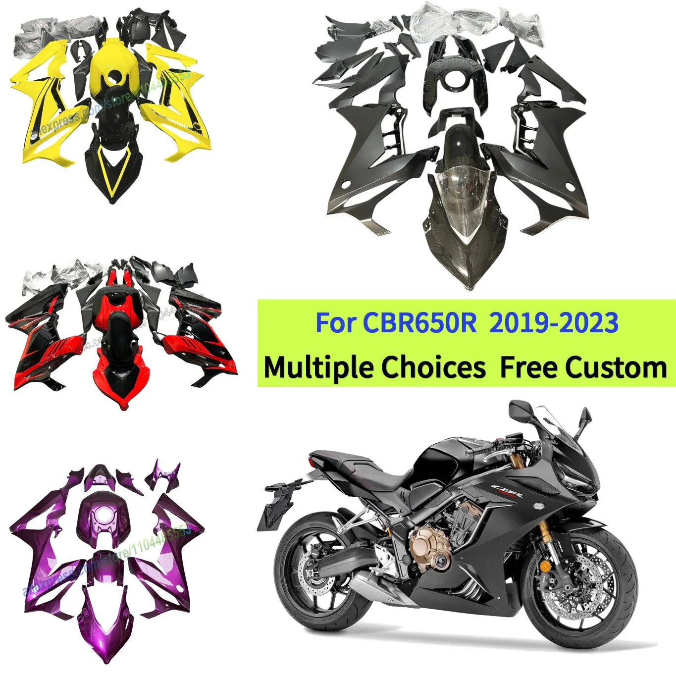 

Fairing Kit For CBR650R 2019-2020 CBR 650 R RH01 2021-2023 Custom Motorcycle ABS Plastic Bodykits