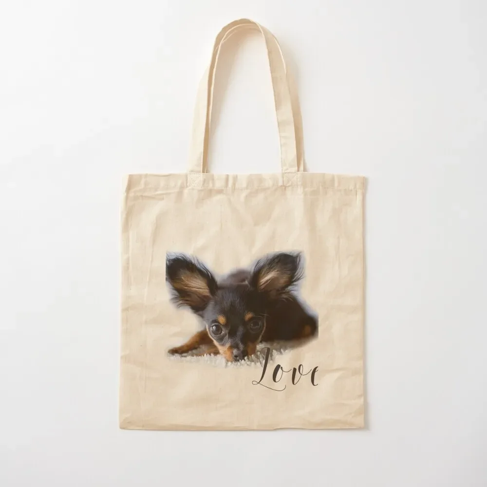 

Era. Toy Terrier Sublimation Tote Bag Canvas Women's handbag Handbags women Shopping bags Tote Bag