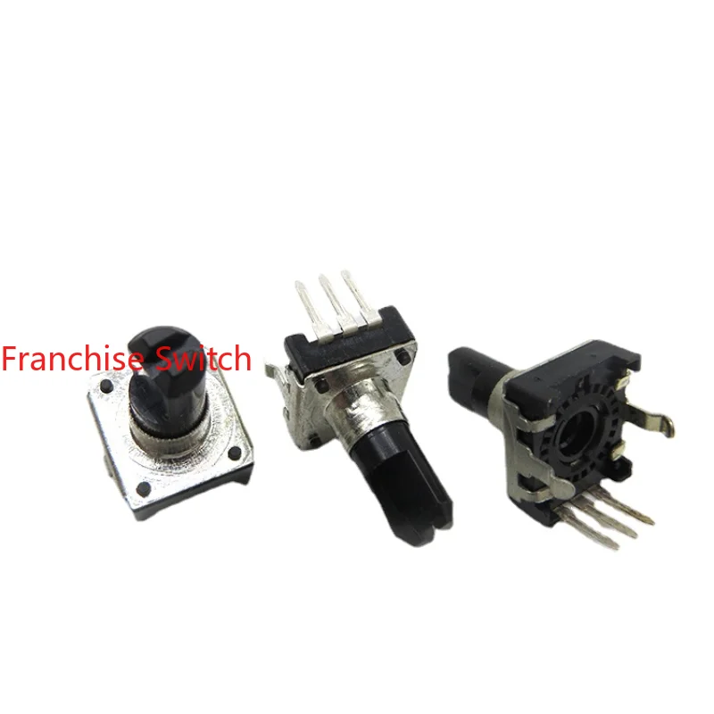 

10PCS EC12 Audio Coding Switch 360 Rotary Encoder 24-bit Tripod Handle Length 15MM Without