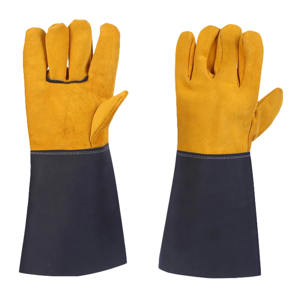 Wear-Resistant Heat Insulation Welding Gloves Durable Work Gloves for Indoor Outdoor Safety Use Wear-Resistant Golves