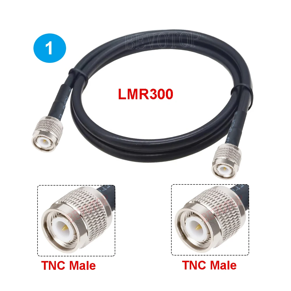 1PCS LMR300 Cable TNC Type Male to Male, Male to Female, Female to Female Low Loss RF Coaxial LMR-300 50-5 Jumper 15CM~30M