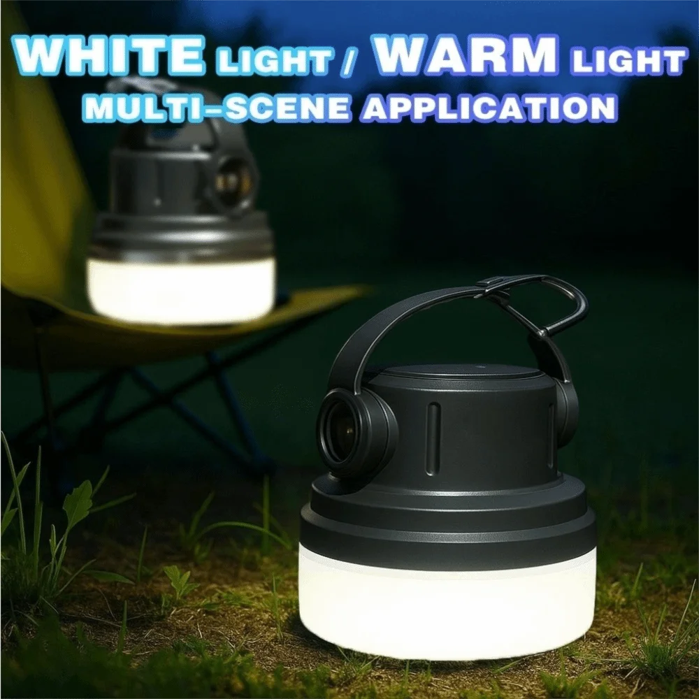 

With Hook Solar Camping Lantern Hanging LED Tent Portable Lamp Waterproof USB Rechargeable Emergency Light Travel