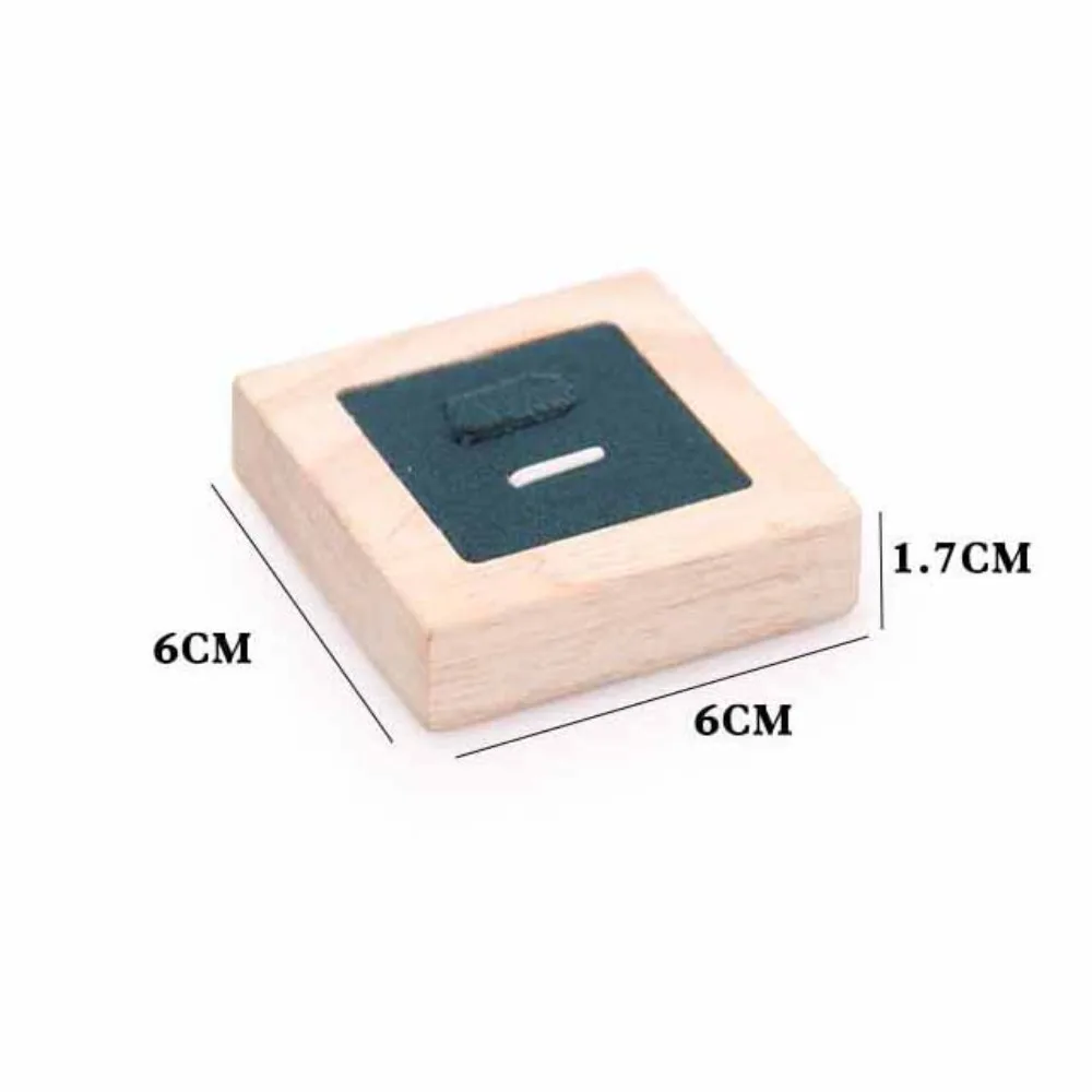 

Ring Holder Case Wooden Jewelry Show Props Jewelry Display Solid Color Earrings Rings Organizer Ring Display Rack