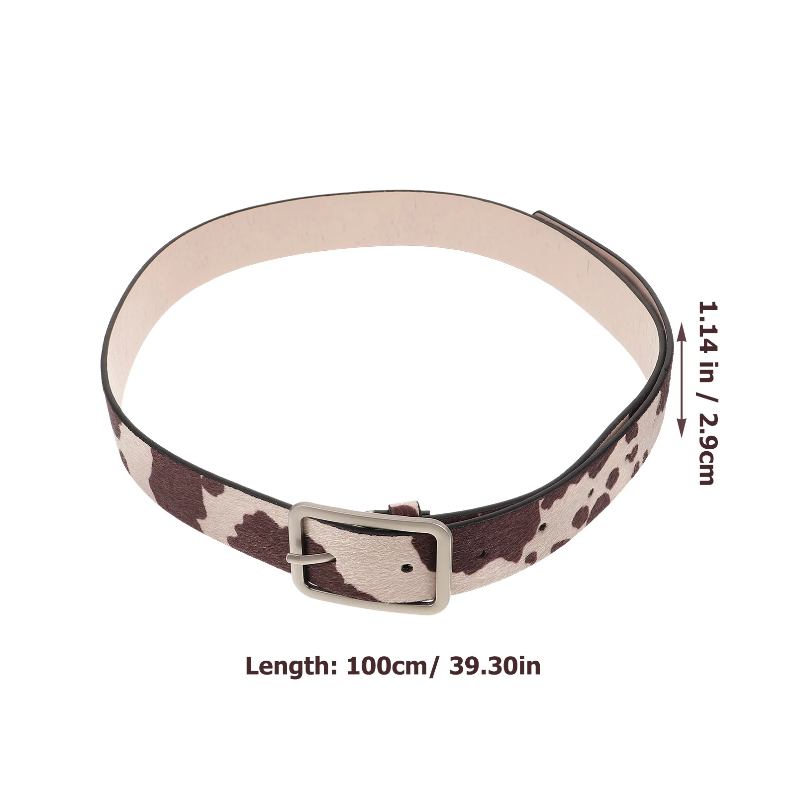 Cow Pu Belt Party Western Belts The Characteristic Cowgirl Print Accessories for Women Street Decoration Daily Wearing