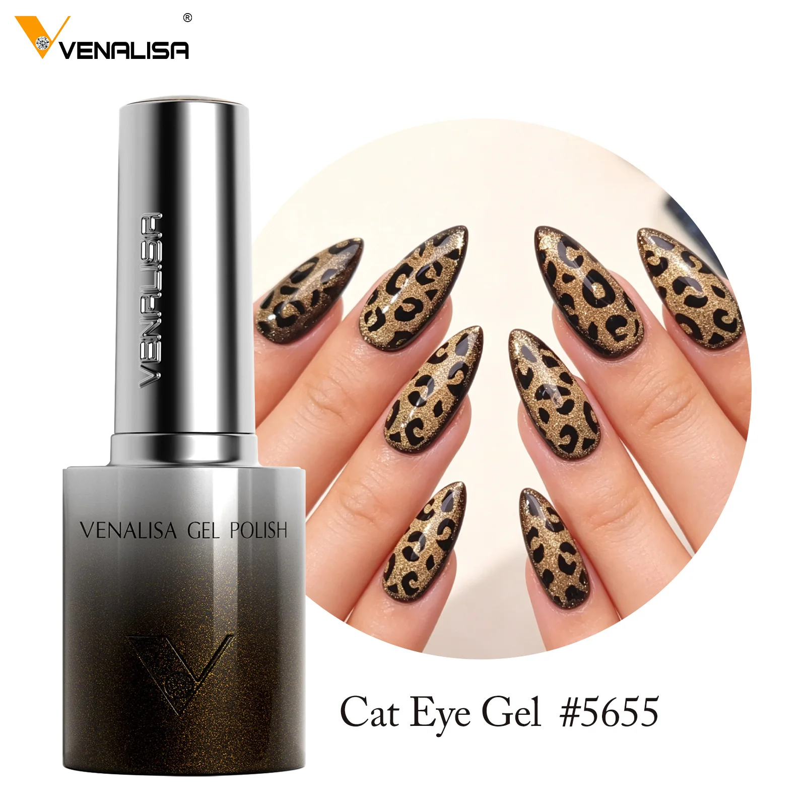 Venalisa Cat Eye Gel Nail Polish 10ml Hema Free TPO Free Autumn Gel Polish Collection Coffee Warm Fall Winter Nails UV Resistent