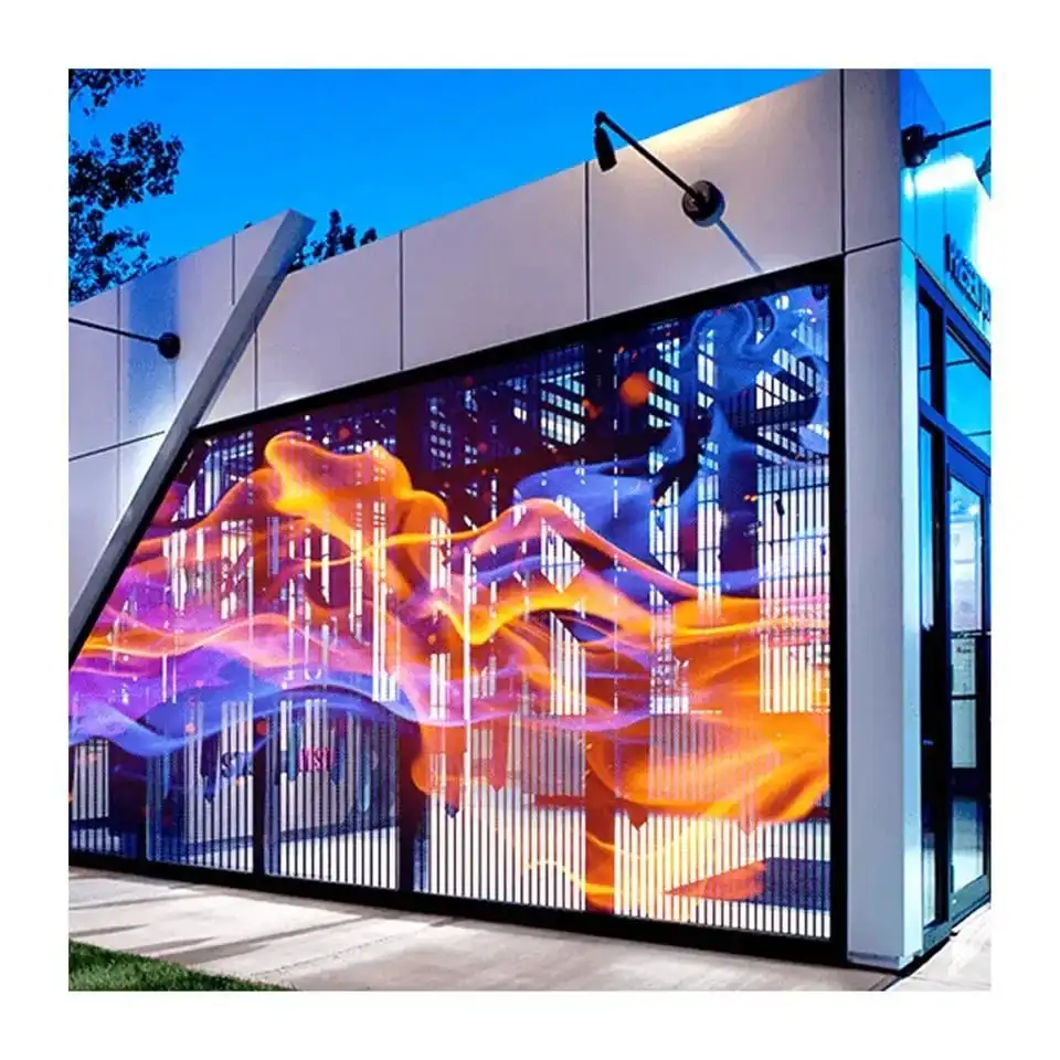 

P3.91 P2.6 Indoor Outdoor Transparent LED Screen and Displays 1000x500 3D Holographic Invisible Transparent Led Screen 1000x1000