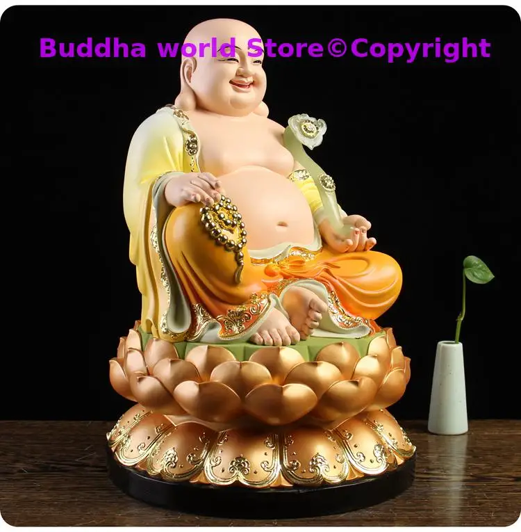 Southeast Asia 2025  LARGE Buddha statue Home store company Shrine LUCK RUYI God of wealth Maitreya Buddha God Sculpture