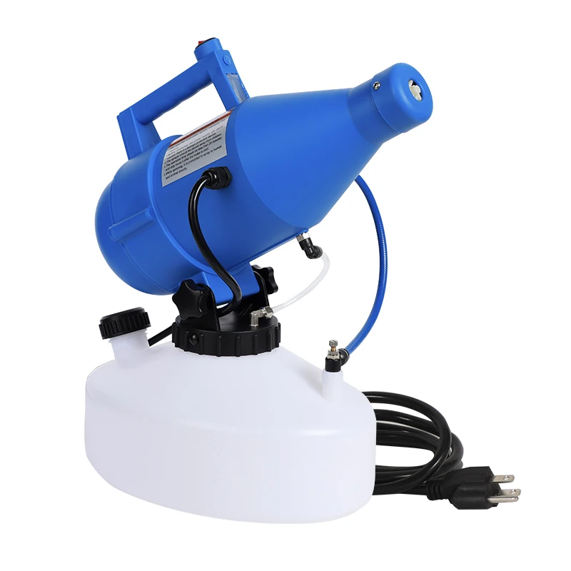 

Electric ULV Portable Fogger Sprayer Machine Atomizer Mist Cold 32.8ft Spraying for Hotel School 4.5L(1.2 Gallon) 110V 220V