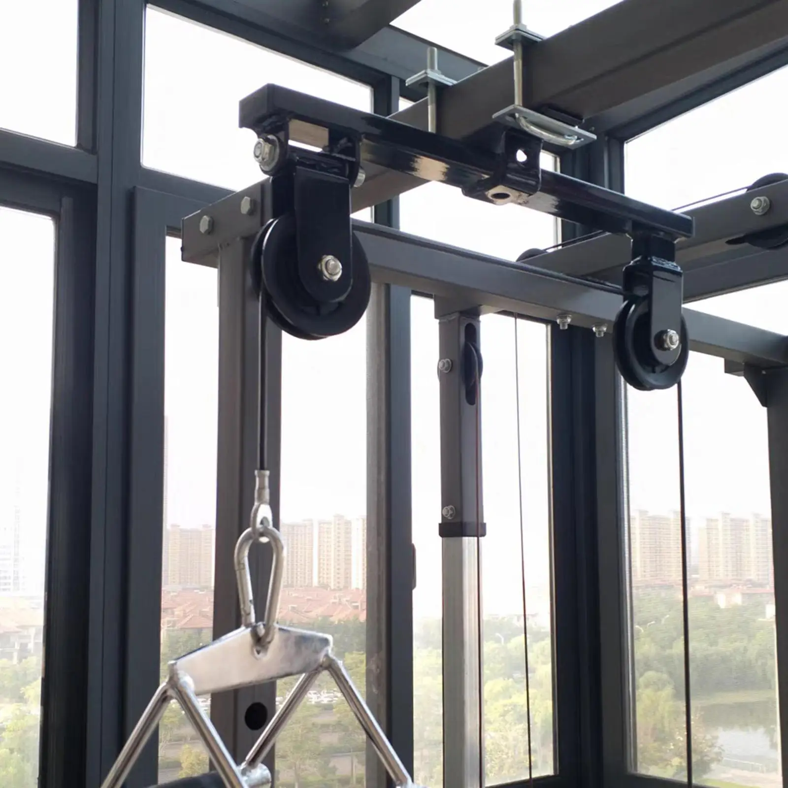 

Power Rack Pulley Attachment Easy to Install Heavy Duty LAT Pulldown System