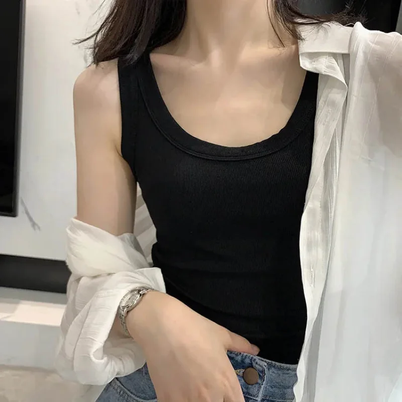 Women's Polyester Commute Style Sleeveless Slim Pullover Top, Rowan Vest, Best-Selling, New Type