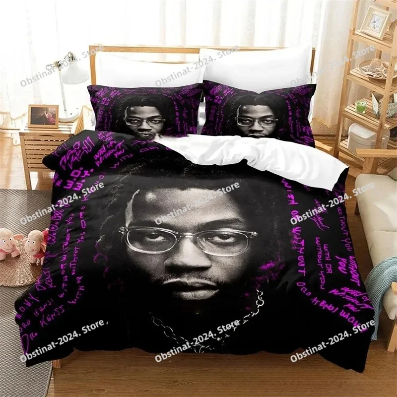 

New 3D Print Hip Hop Singer Yeat Bedding Set Boys Girls Twin Queen King Size Duvet Cover Pillowcase Bed Boys Adult Bed Linen Set