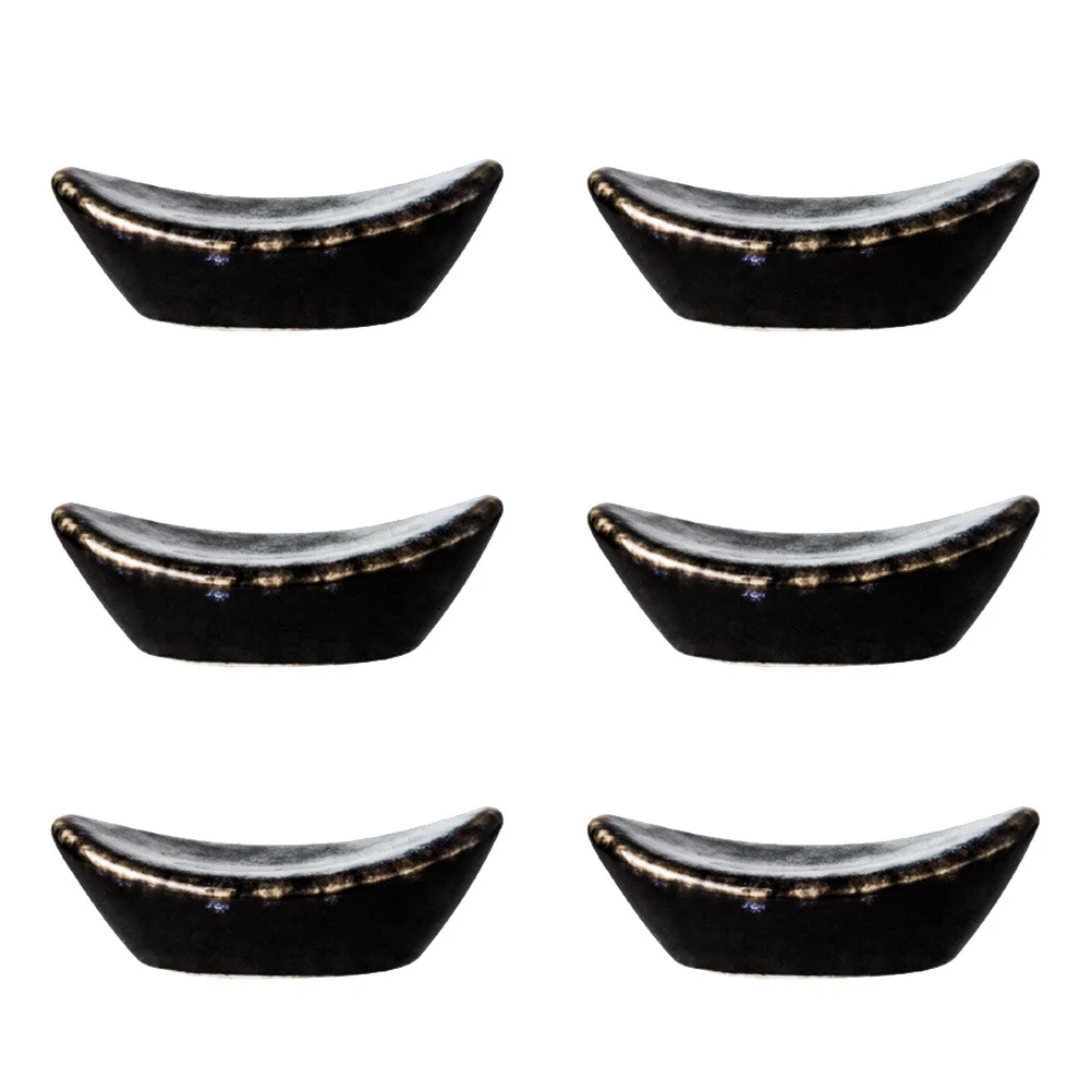 

6Pcs Japanese Style Chopstick Holder Ceramic Material Non-Slip Table Decor for Home Party Wedding Use Washable Design, Ceramic