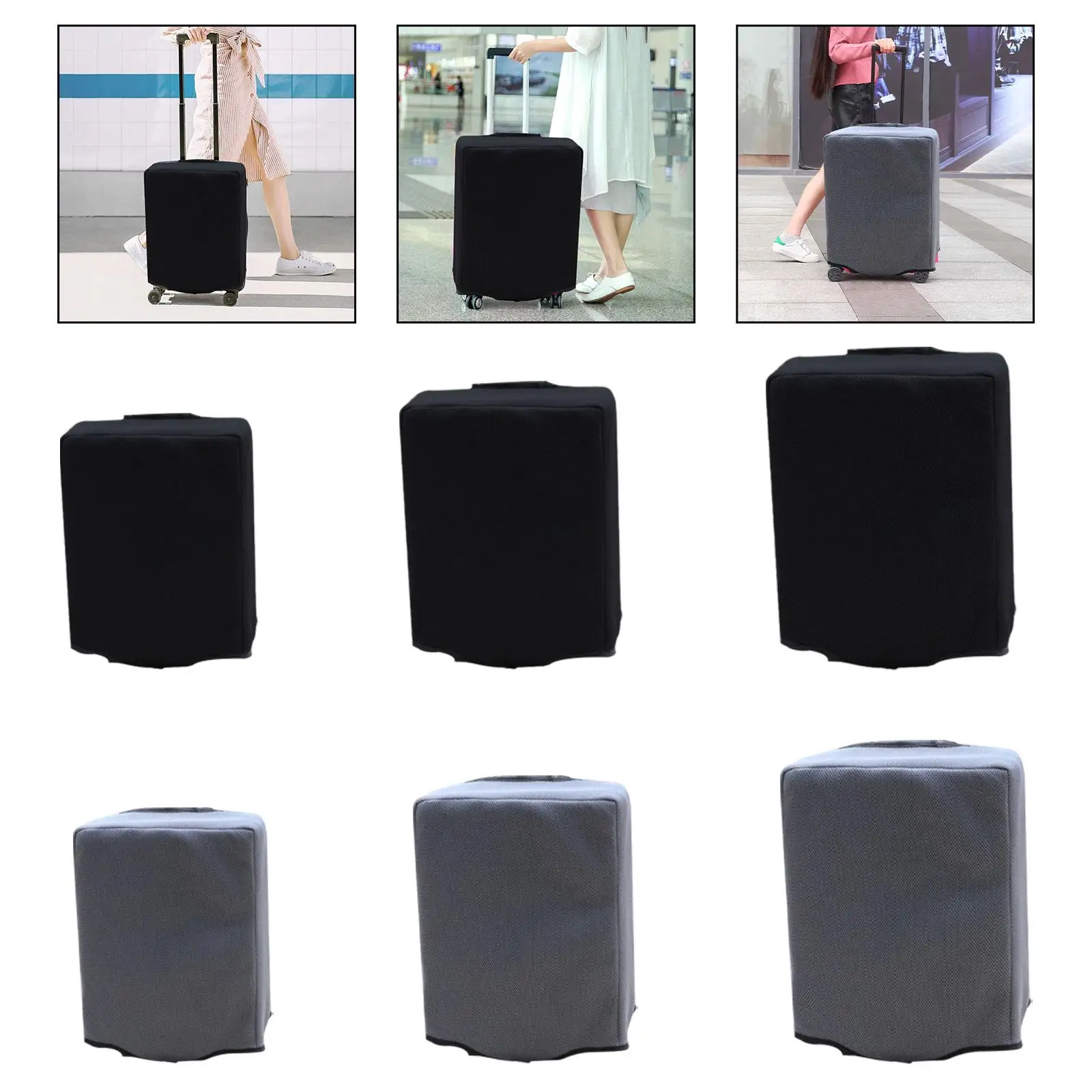 Pelindung Penutup Bagasi Perjalanan, Penutup Penyimpanan Bagasi Tebal, Penutup Pelindung Koper untuk Aksesori Perjalanan Liburan,