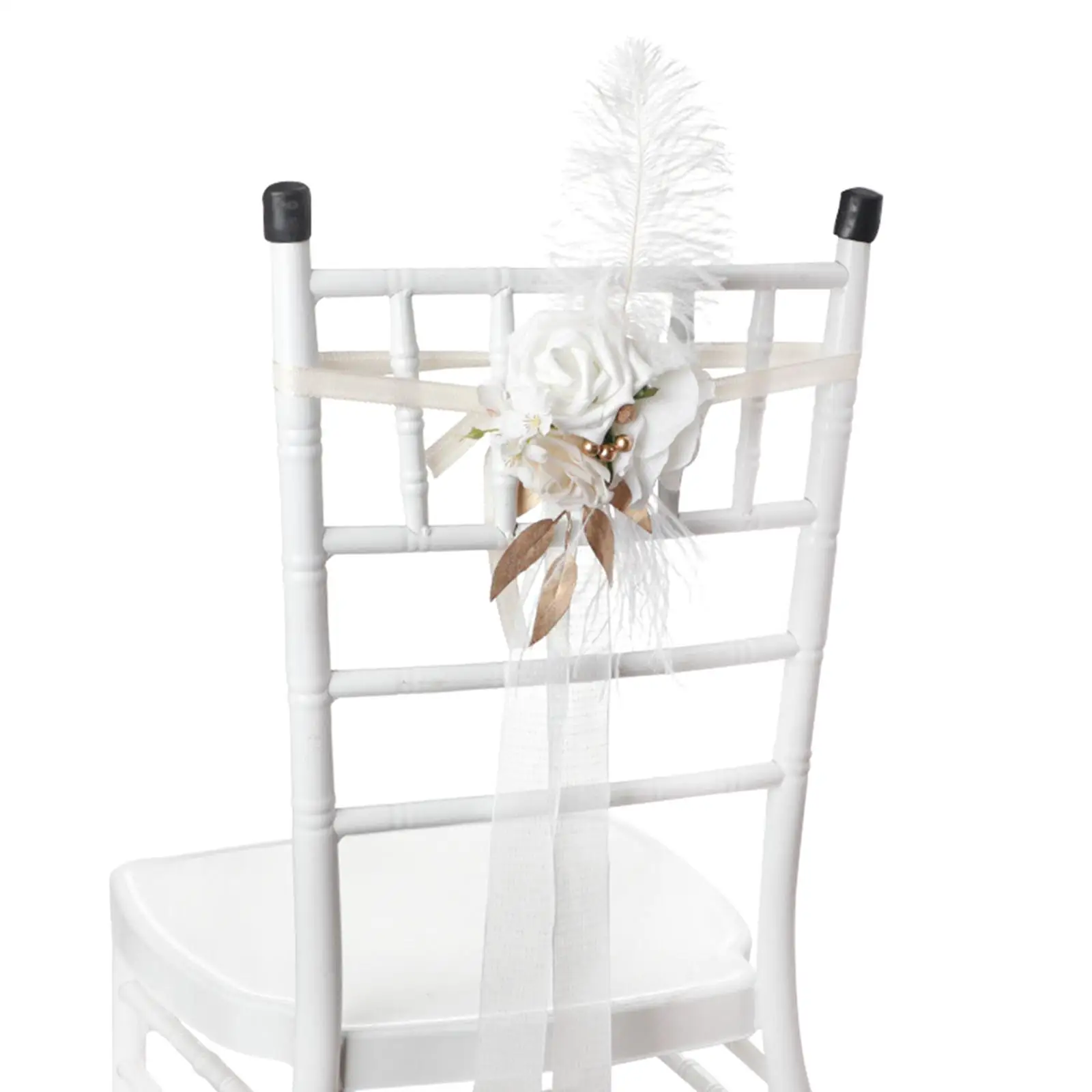 Aisle Chair Back Flower Rose Flower for Wedding Church Holiday Flower view 5