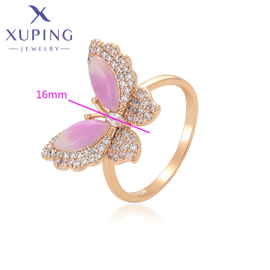 Xuping Jewelry Fashion Elegant New Arrival Schmetterlingsringe mit Goldfarbe für Frauen, Partygeschenk X001222586 – Detail 10