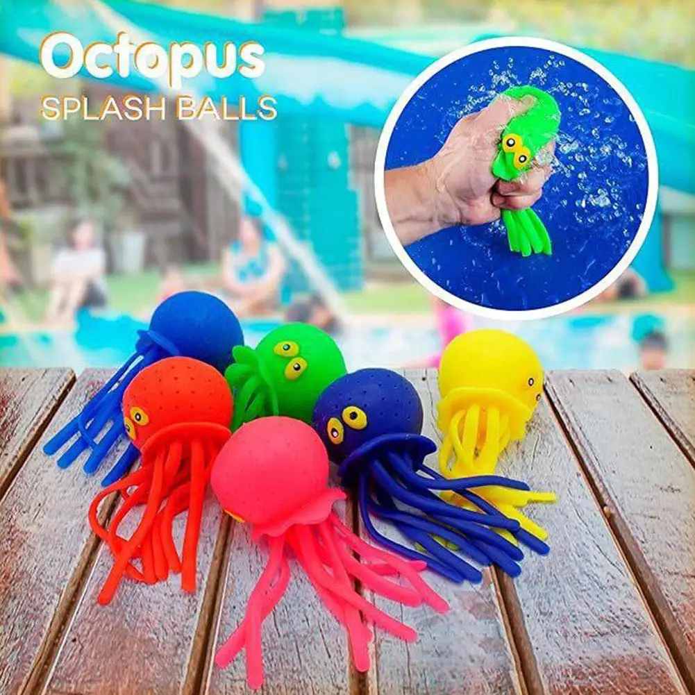 Water Play Octopus Bathing Toy for Kids Creative Absorbent Toy That Sprays Water Stress Relief Fun Children's Bath Time