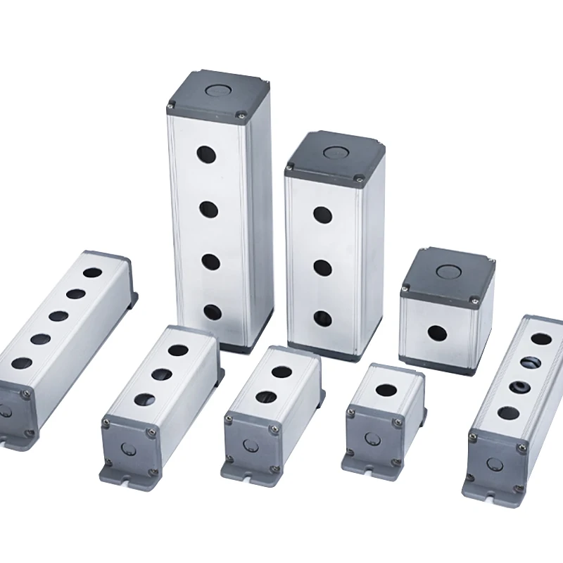 

Button control switch box 16mm 19mm 22mm hole size metal aluminum industrial household protection box 45*45mm 45*65mm
