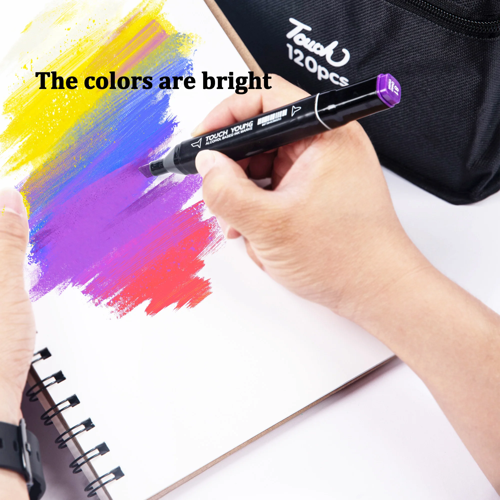 120/24 Colors Dual Tip Marker Pen Set Alcohol Drawing Markers for Draw Sketching Graffiti Manga Oily Tip Based Permanent Markers view 6
