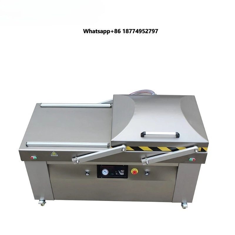 Ruibao DZ 800 Double Chamber Vacuum Packing Machine Cheese Vaccum Sealer Machine Meat with PLC Controller