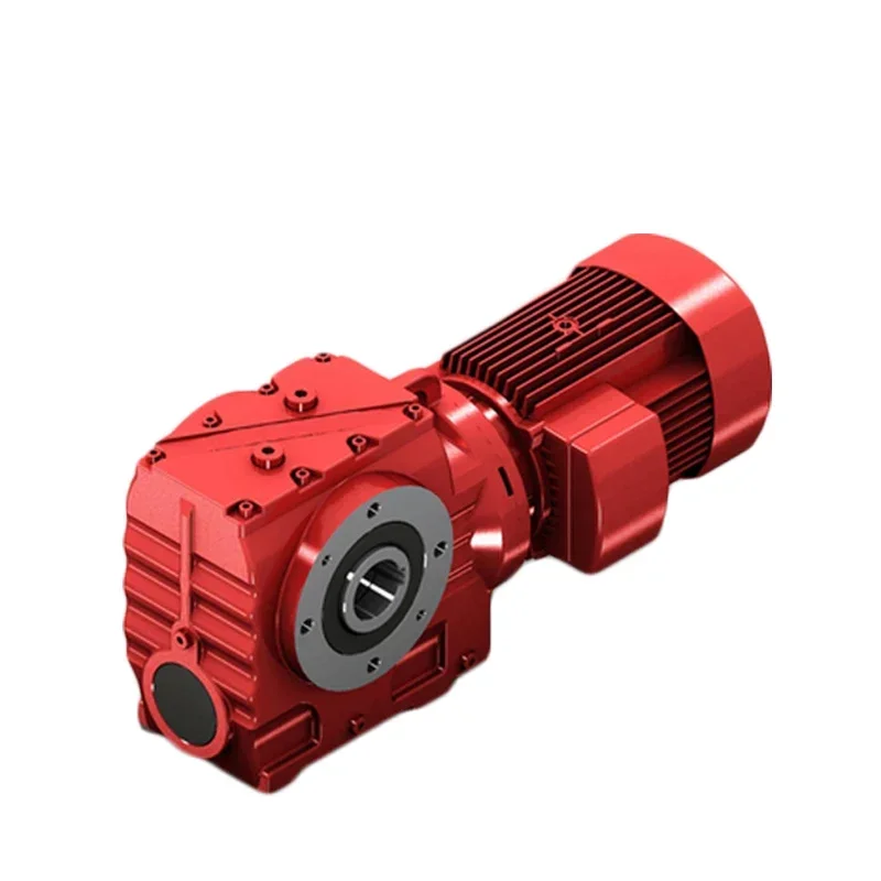 NBS Series Helical Worm Speed Gearbox Gear Reducer With 220V 380V 400V 415V 440V 480V AC 3-Phase Electric Motor