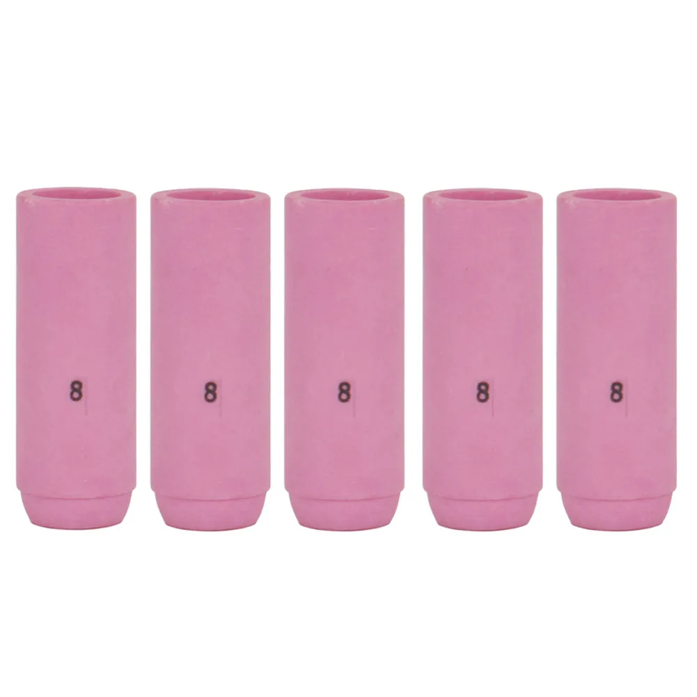 5 pièces pour bougies de soudage TIG, buses en alumine 10N46 8 #   Orifice de 12,5 mm adapté aux WP 17, 18, 26 et autres modèles associés aux torches TIG