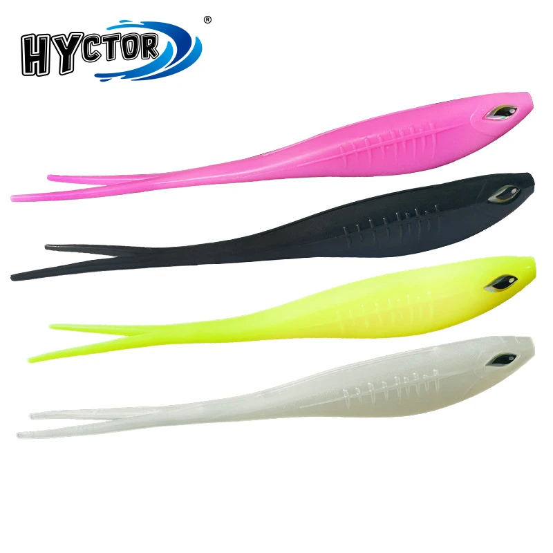 18cm/20g environmental forktail TPR Bass pike silicone soft Fishing lure bionic fish artificial swim Bait Wobbler