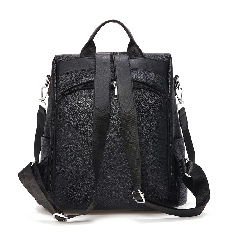 Anti-theft Backpack Women Soft Leather Backpack Female Shoulder Bag School Bags For Girls Large Capacity Travel Backpack Mochila