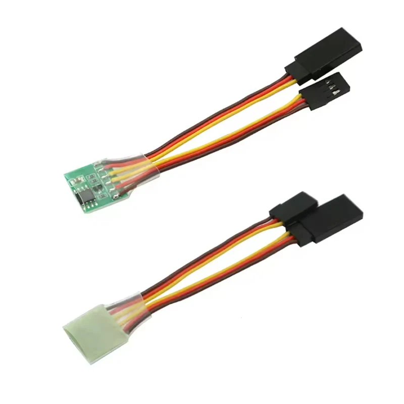 Servo inversor Universal de señal 4-6V/3,6 V-24V, marcha atrás de engranaje de dirección de bajo/alto voltaje para RC Servo avión cola en V