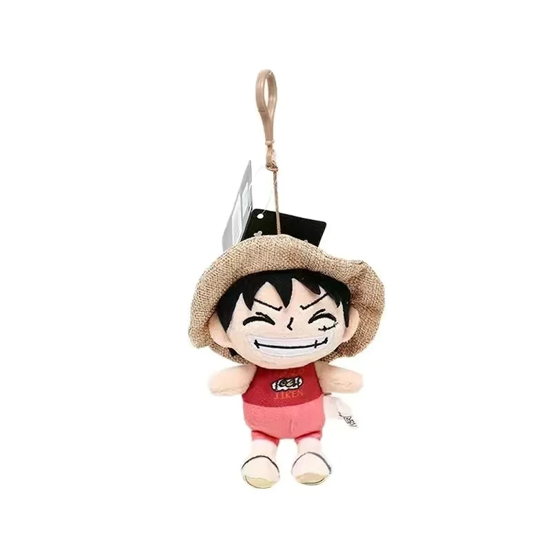 12CM One Piece Tony Tony Chopper Japanese Anime Peripherals Plush Toy Doll Keychain Collectible Car Pendant Furry Key Ring Gifts