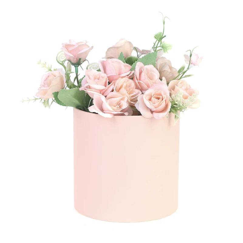 Round Flower Paper Boxes Hold The Bucket Gift Packaging Box Candy Mother's Day Party Wedding Storage Floral