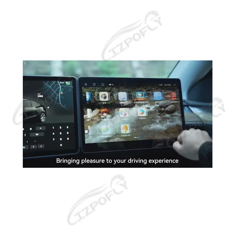 For Model 3 2019-2024/Y 2021-2024 Dedicated Passenger Entertaiment Screen Expand wireless carplay in-car navigation