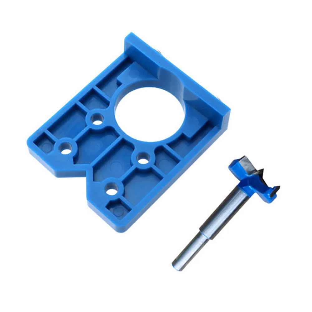 

35mm Woodworking Cabinet Accessories Saw Hole Opener Hinge Drilling Jig High Impact Locator Guide Concealed Accurate Mounting