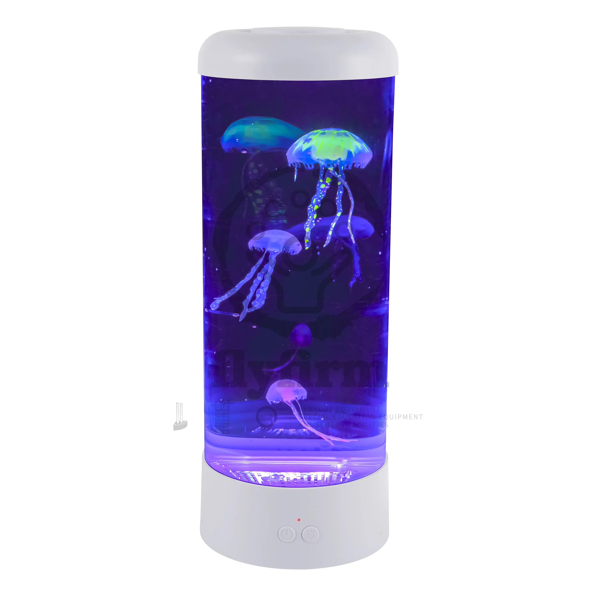 

LED Aquarium Lamp Soothing Sensory Water Tank with Floating Jellyfish for Home Decor, Autism, & Anxiety Therapy