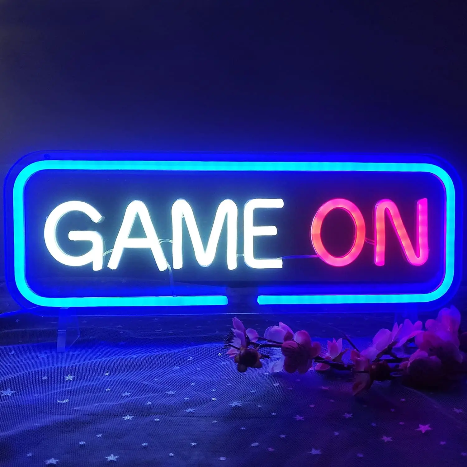 

LED GAME ON Neon Signs Bedroom Art Neon Light Handmade for Bedroom Office Hotel Pub Cafe Recreation Room Wall Decor Night Light