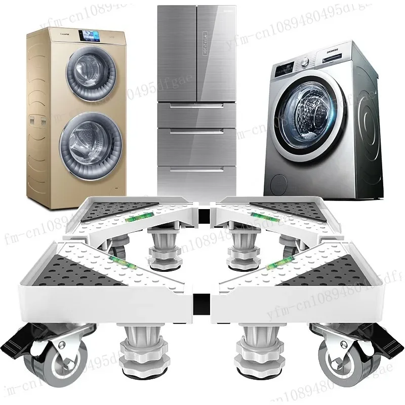 

Washing Machine Base Moving Casters Storage Rack Universal Refrigerator Pad High Shockproof Foot Pad Shelf