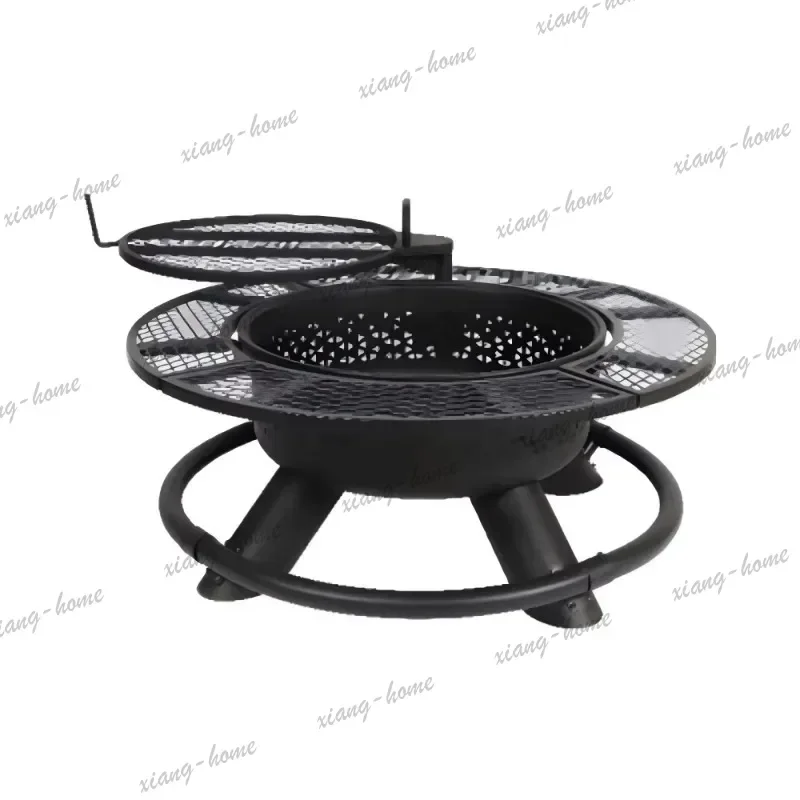 FG 2026 Modern Outdoor Cold-rolled Steel Plate Bonfires Brazier Smokeless Stove Charcoal Camping Fire Pit