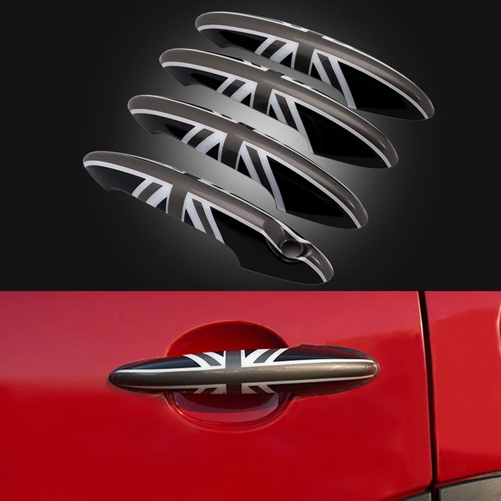 Car Door Handle Knob Case Cover Shell Stickers Decoration For Mini Cooper R60 Countryman One S Gen2 JCW Accessories Styling