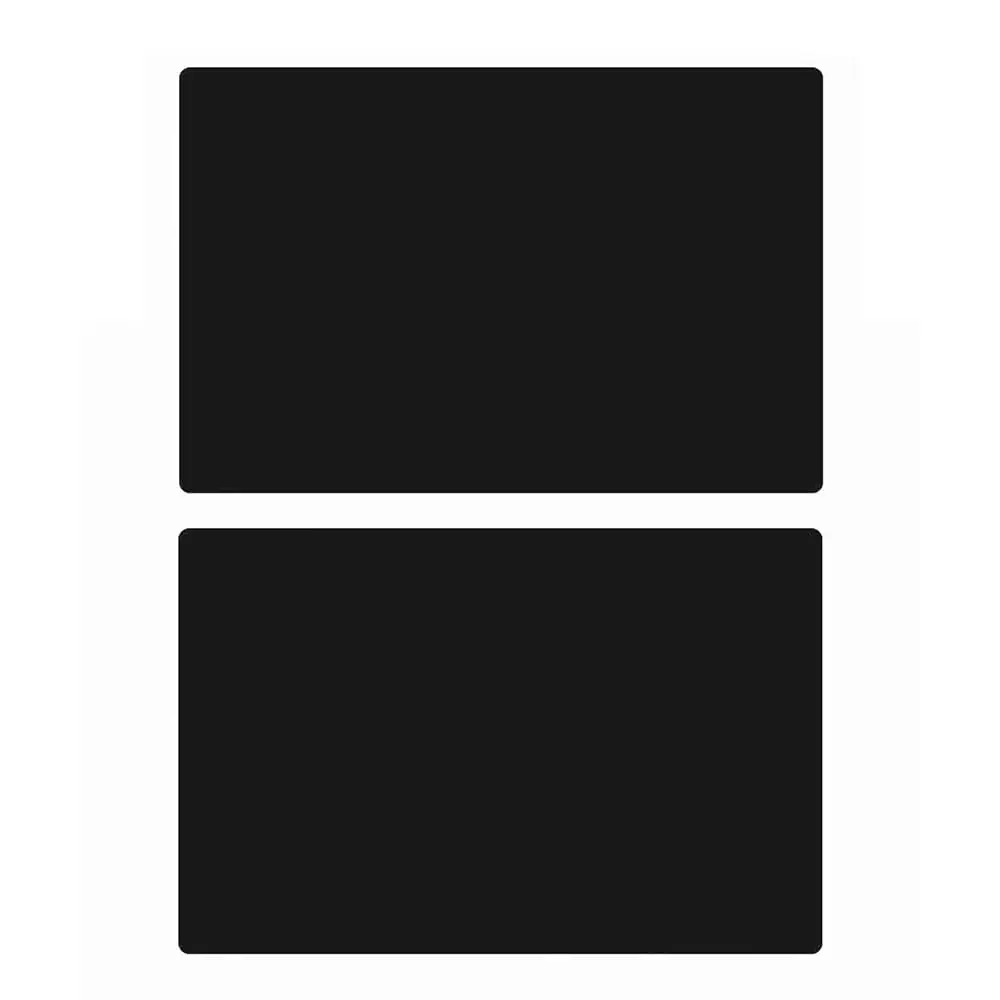 

23.6'' By 15.7''Flexible Silicone Placemat Non Slip Waterproof Heat Resistant Dinner Table Bla 2 Pcs