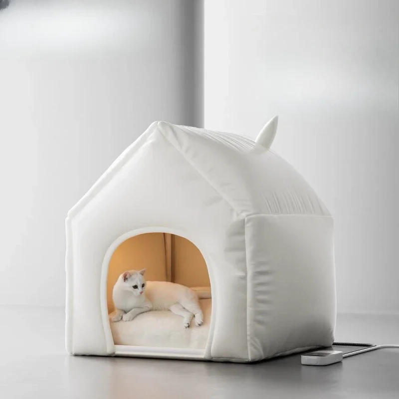 

New autumn and winter heating cat litter smart constant temperature pet winter warmth closed security dog heating kennel