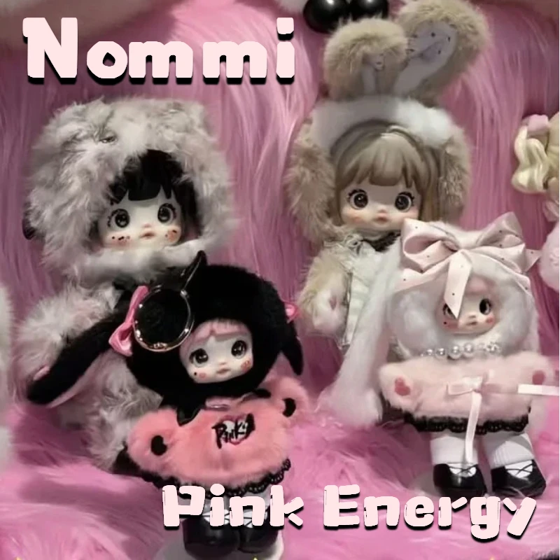 

Новая коллекция 2026: Оригинальные плюшевые куклы Nommi Pink Energy Series в закрытых коробках, ручная работа, милые куклы для девочек, подарок на день рождения, для переодевания