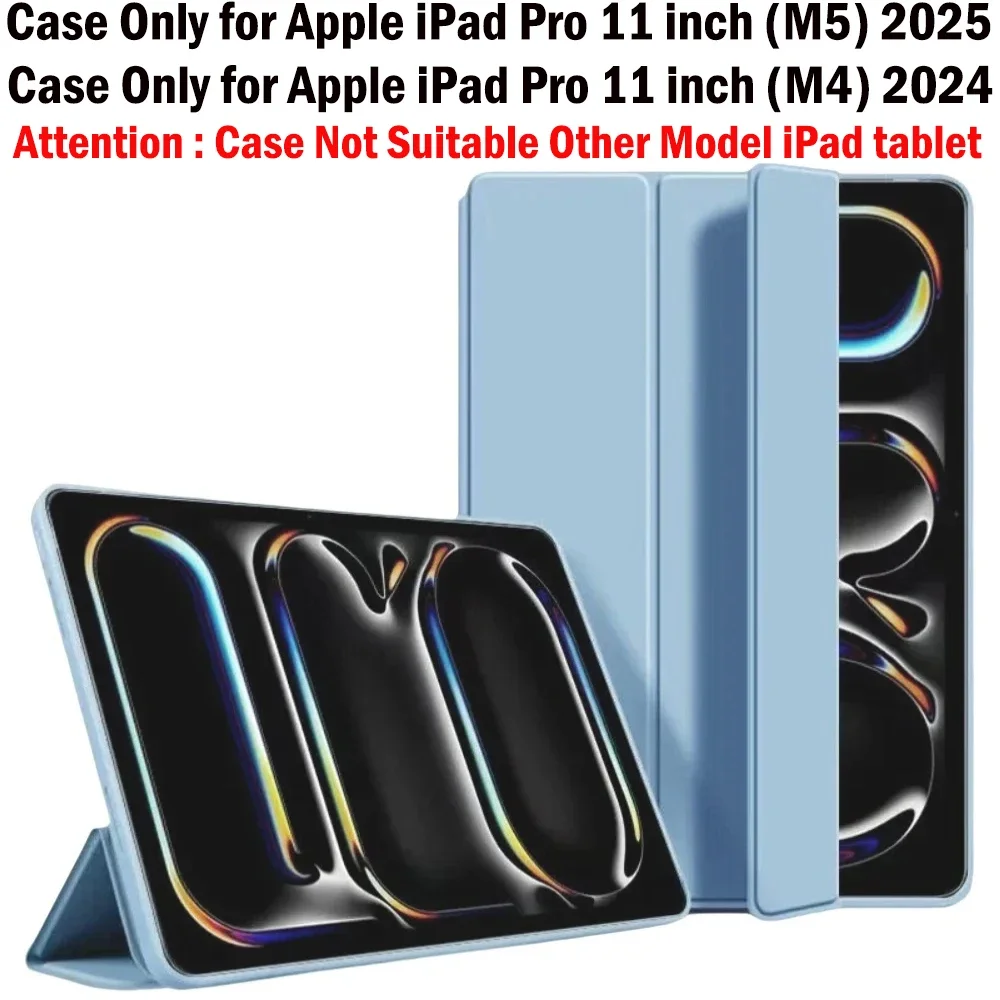 

Новый мягкий силиконовый чехол для планшета 2025 года для Apple iPad Pro 11 дюймов M5 2025 A3357 A3358 A3359 Чехол для 2024 IPad Pro 11 дюймов M4 Cover