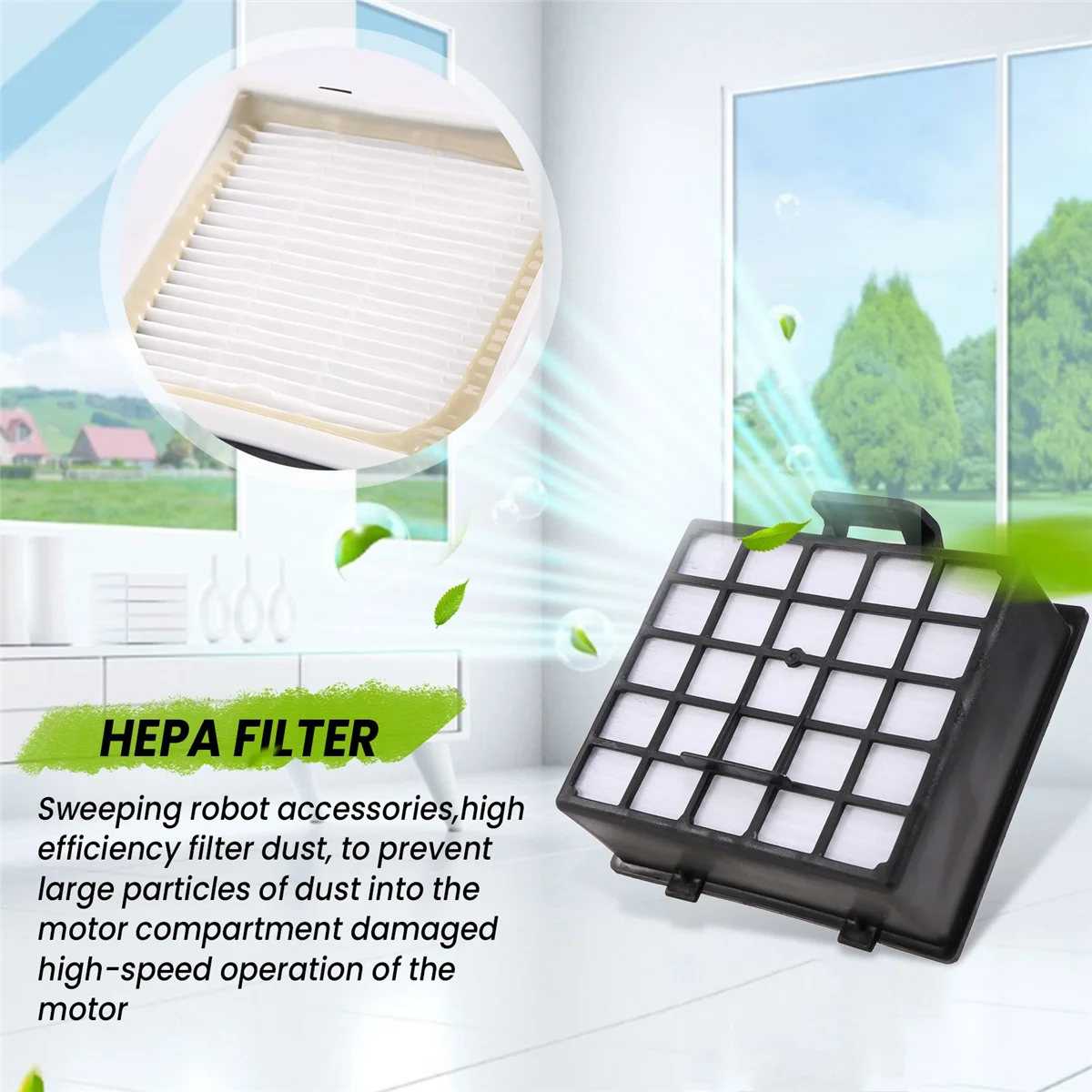 AT17 1pcs มอเตอร์กรองและ 1pcs HEPA Filter สําหรับ Bosch BSGL VSZ BSD BSA Series อะไหล่เครื่องดูดฝุ่น