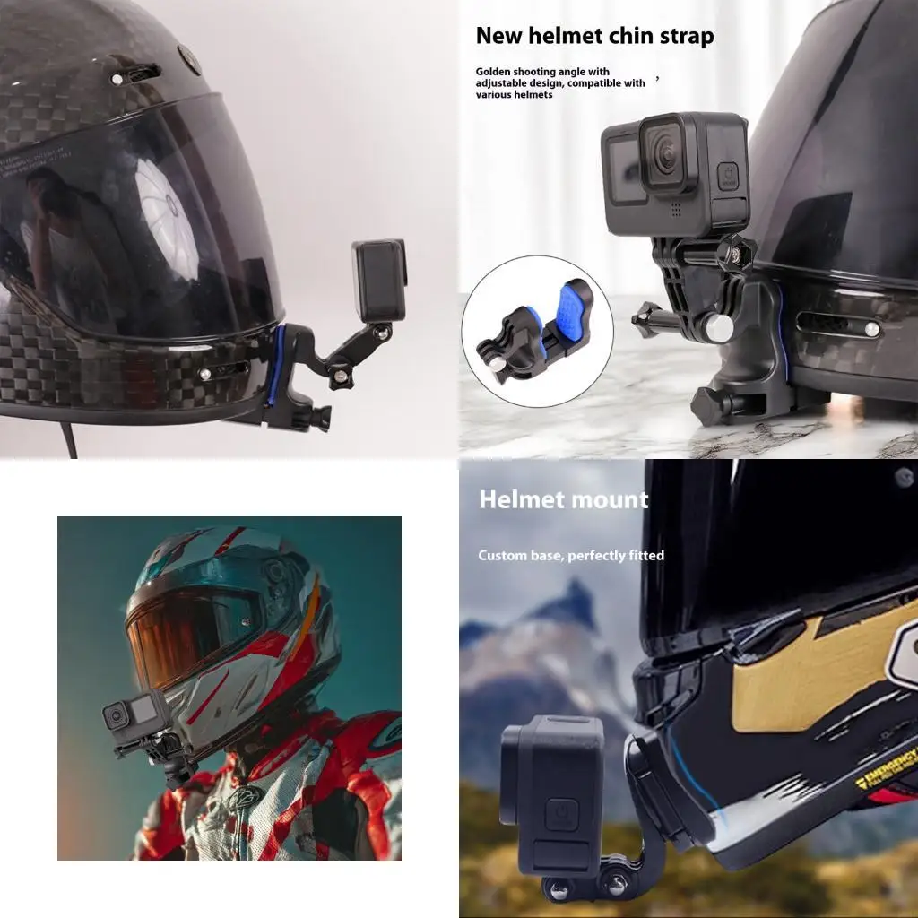 103F Motorbike Cycling First Person View Camera Mount Thin Headpiece Chin Parenthesis Consistent